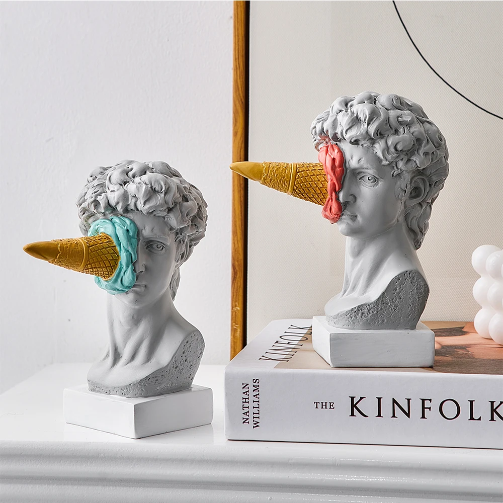 Modern Nordic Ice Cream David Statue