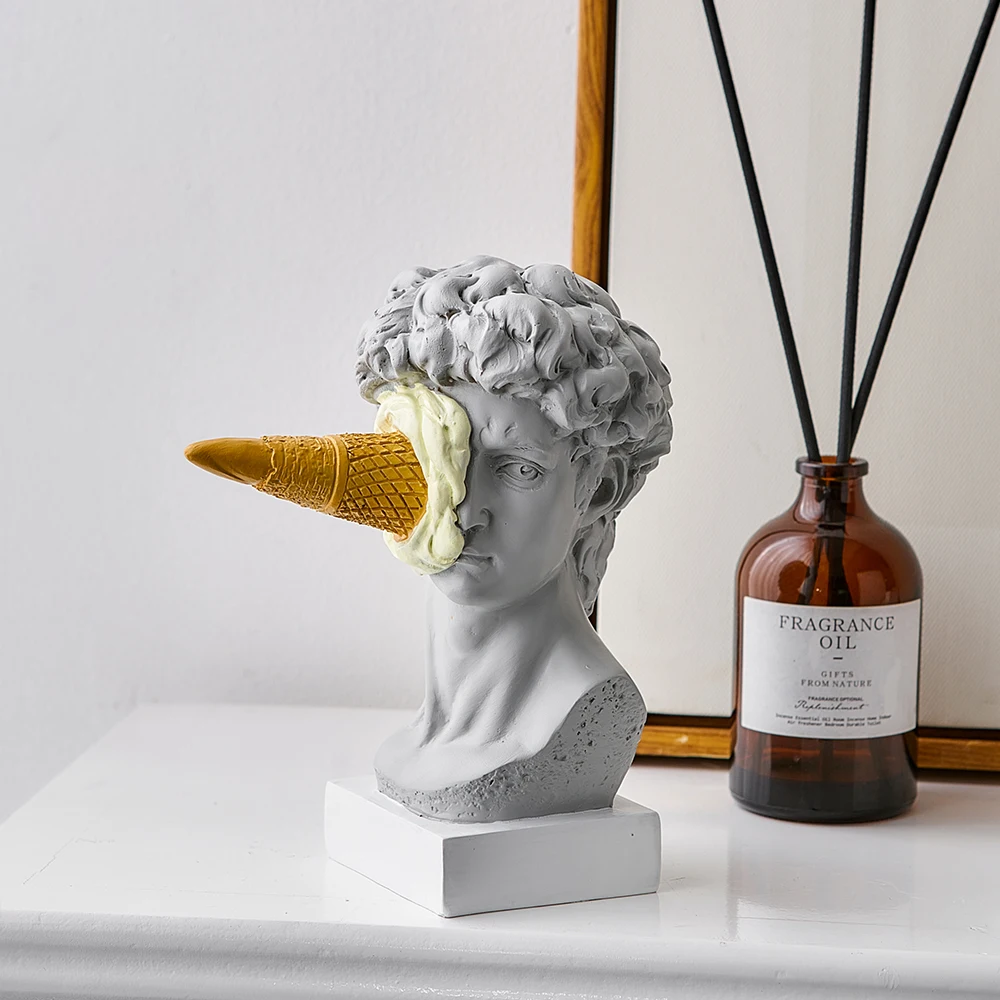 Modern Nordic Ice Cream David Statue