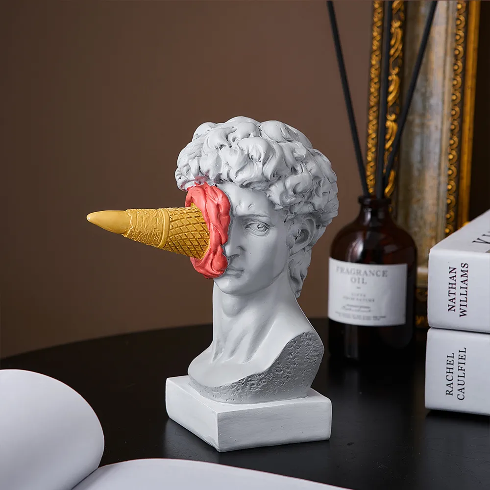 Modern Nordic Ice Cream David Statue