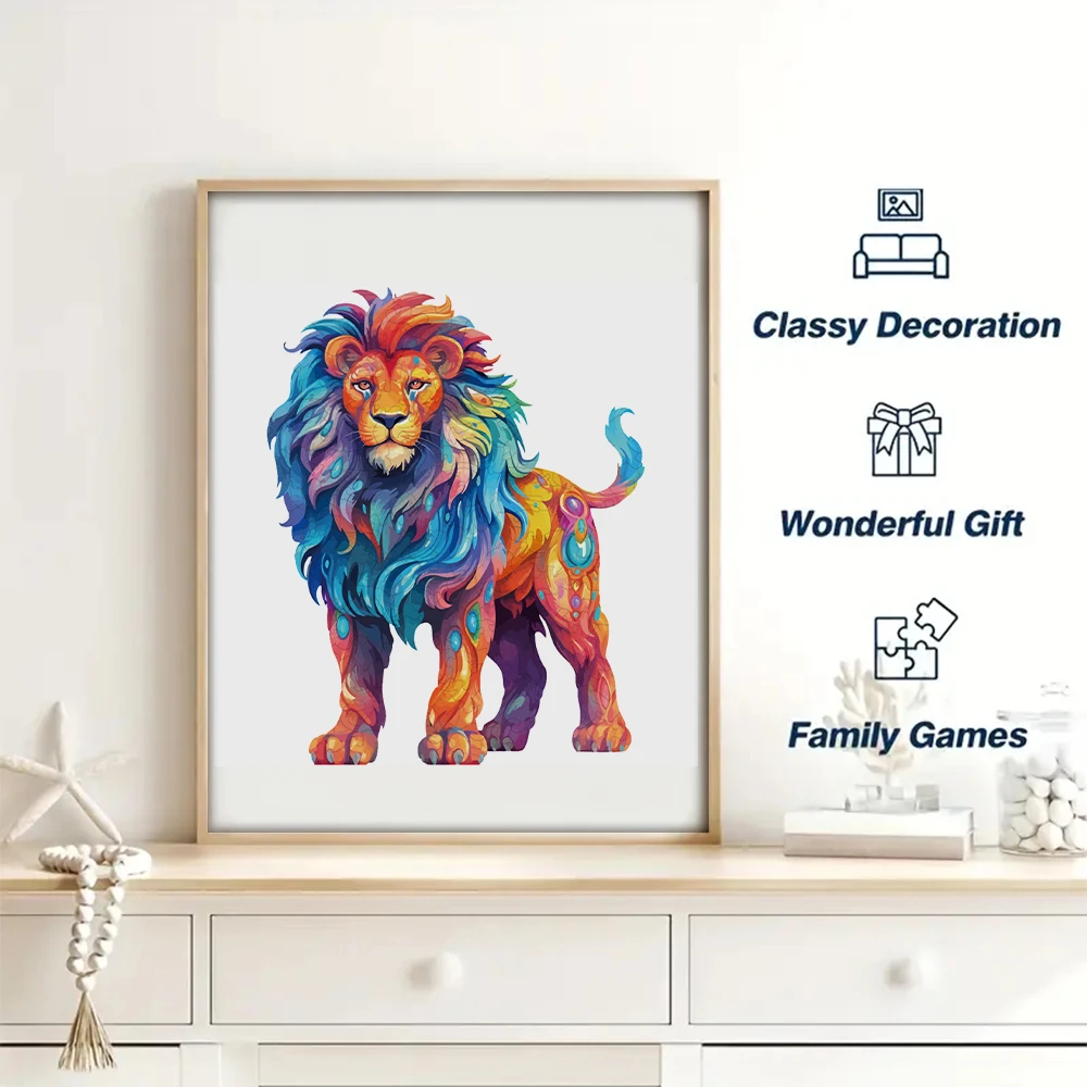 Lion Wooden Puzzle