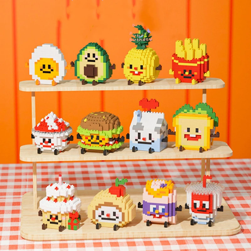 Food-Themed Mini Bricks Toy