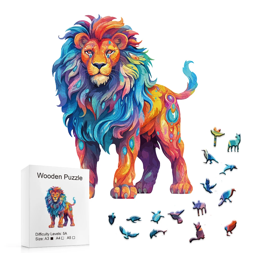 Lion Wooden Puzzle